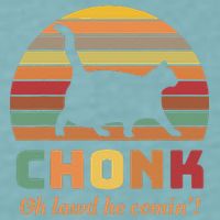 Chonk Cat Scale Meme Retro Oh Lawd He Comin Memes Sueded Cloud Jersey T-Shirt