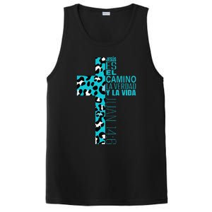 Cute Christian Spanish Gifts Women Jesus Bible Verse Message PosiCharge Competitor Tank