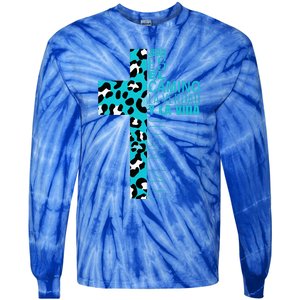 Cute Christian Spanish Gifts Women Jesus Bible Verse Message Tie-Dye Long Sleeve Shirt