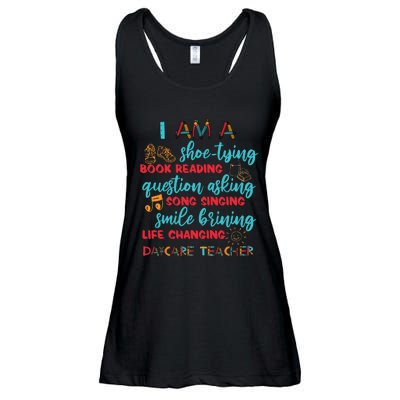 Child Care School Teacher Daycare Provider Ladies Essential Flowy Tank