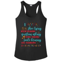 Child Care School Teacher Daycare Provider Ladies PosiCharge Competitor Racerback Tank