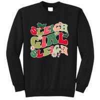 Cute Christmas Sleigh  Sleigh Retro Holiday Design Sweatshirt