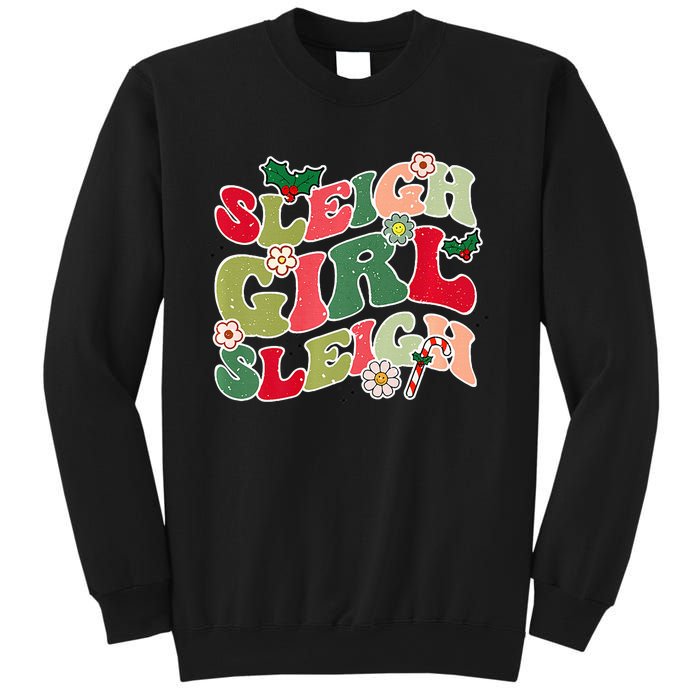 Cute Christmas Sleigh  Sleigh Retro Holiday Design Sweatshirt