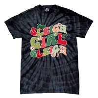 Cute Christmas Sleigh  Sleigh Retro Holiday Design Tie-Dye T-Shirt