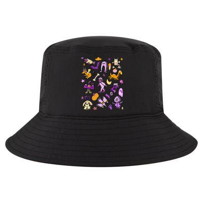 Cryptid Cute Spooky Monsters Halloween Bigfoot Nessie Cool Comfort Performance Bucket Hat