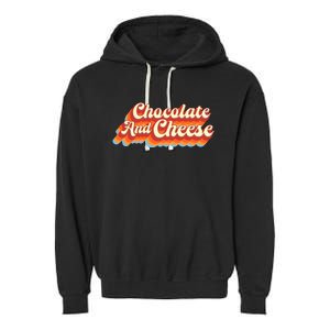 Chocolate & Cheese Script Garment-Dyed Fleece Hoodie