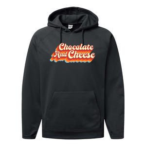 Chocolate & Cheese Script Performance Fleece Hoodie