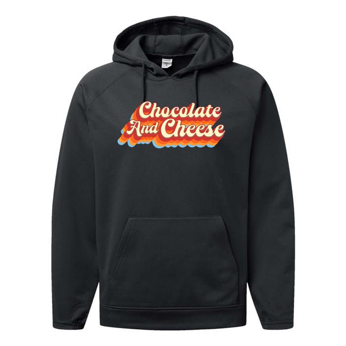 Chocolate & Cheese Script Performance Fleece Hoodie