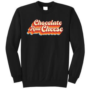 Chocolate & Cheese Script Sweatshirt