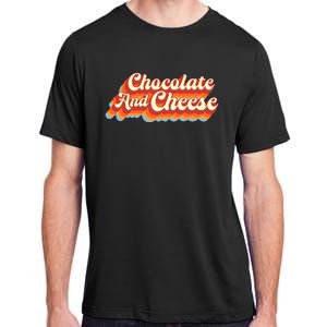 Chocolate & Cheese Script Adult ChromaSoft Performance T-Shirt