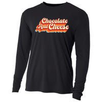 Chocolate & Cheese Script Cooling Performance Long Sleeve Crew