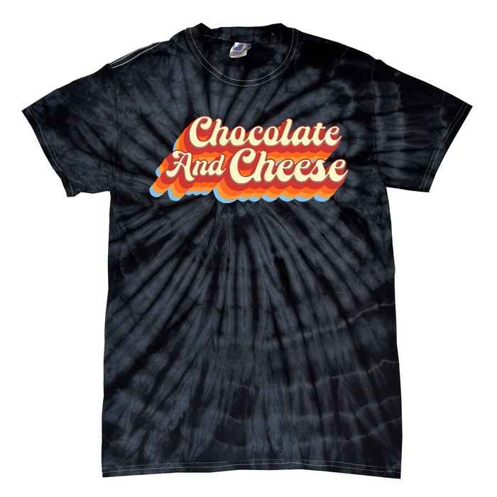 Chocolate & Cheese Script Tie-Dye T-Shirt