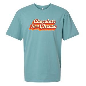 Chocolate & Cheese Script Sueded Cloud Jersey T-Shirt