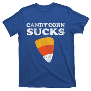 Candy Corn Sucks Funny Halloween Retro 80s 70s Costume T-Shirt