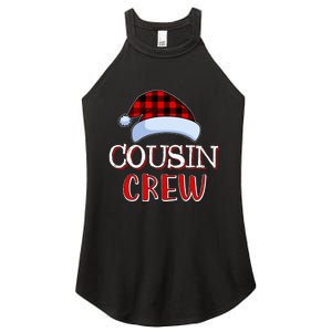 Cousin Crew Santa Family Matching Christmas Pajamas Women's Perfect Tri Rocker Tank