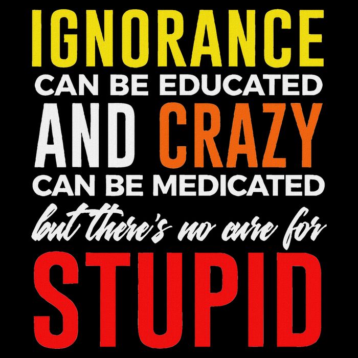 Can't Cure Stupid Hilarious Dumb Idiots Drawstring Bag