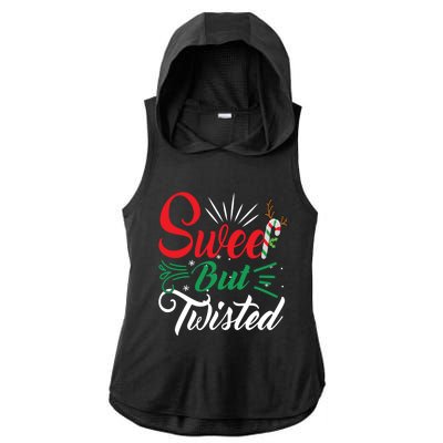 Christmas Costume Sweet But Twisted Matching Family Pajama Gift Ladies PosiCharge Tri-Blend Wicking Draft Hoodie Tank