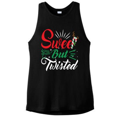 Christmas Costume Sweet But Twisted Matching Family Pajama Gift Ladies PosiCharge Tri-Blend Wicking Tank