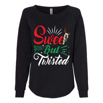 Christmas Costume Sweet But Twisted Matching Family Pajama Gift Womens California Wash Sweatshirt