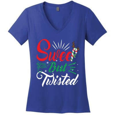 Christmas Costume Sweet But Twisted Matching Family Pajama Gift Women's V-Neck T-Shirt