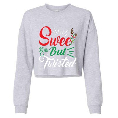 Christmas Costume Sweet But Twisted Matching Family Pajama Gift Cropped Pullover Crew