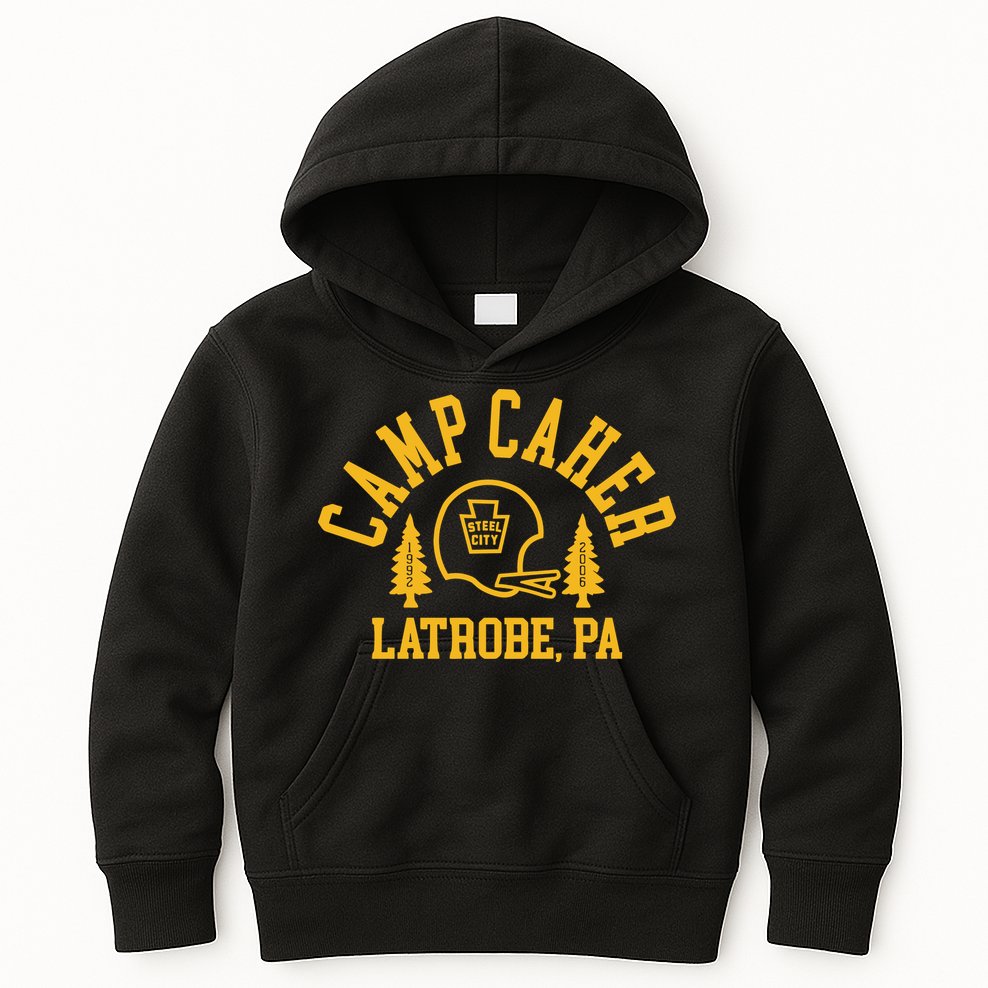 Camp Caher Steel City Latrobe Pa 1992 2006 Kids Hoodie