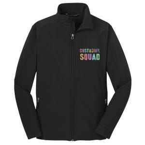 Cute Custodian Squad Cleaner Upkeep Cleanliness Facility Core Soft Shell Jacket