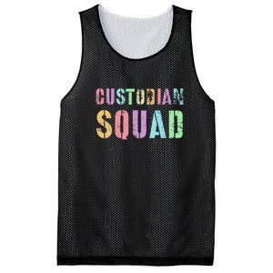 Cute Custodian Squad Cleaner Upkeep Cleanliness Facility Mesh Reversible Basketball Jersey Tank