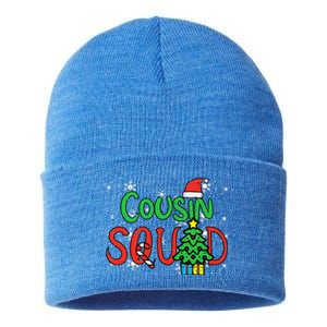 Christmas Cousin Squad Santa Hat Xmas Matching  Sustainable Knit Beanie