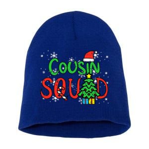 Christmas Cousin Squad Santa Hat Xmas Matching  Short Acrylic Beanie