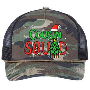 Christmas Cousin Squad Santa Hat Xmas Matching  Retro Rope Trucker Hat Cap