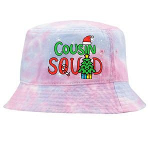 Christmas Cousin Squad Santa Hat Xmas Matching  Tie-Dyed Bucket Hat