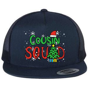 Christmas Cousin Squad Santa Hat Xmas Matching  Flat Bill Trucker Hat