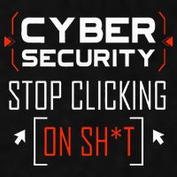 Cybersecurity Cyber Security DonT Click It Hacker Ladies PosiCharge Tri-Blend Wicking Tank
