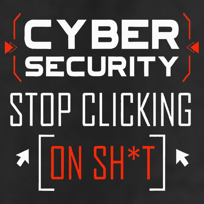 Cybersecurity Cyber Security DonT Click It Hacker 7 Panel Mesh Trucker Snapback Hat