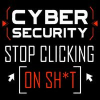 Cybersecurity Cyber Security DonT Click It Hacker Ladies Essential Flowy Tank