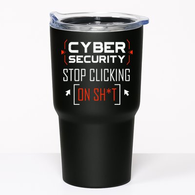 Cybersecurity Cyber Security DonT Click It Hacker Tumbler