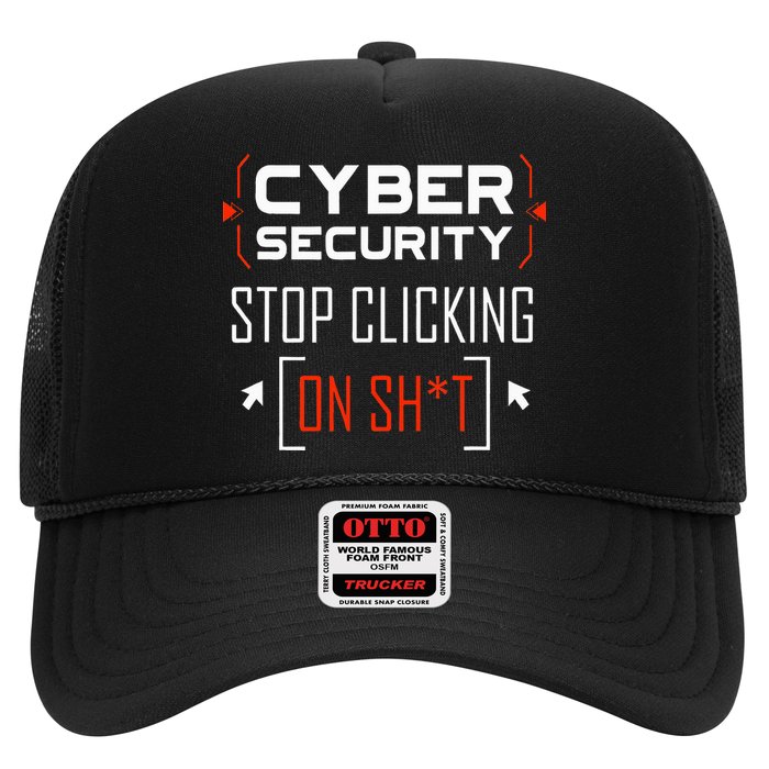 Cybersecurity Cyber Security DonT Click It Hacker Trucker Hat