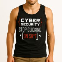 Cybersecurity Cyber Security DonT Click It Hacker Tank Top