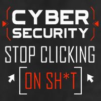 Cybersecurity Cyber Security DonT Click It Hacker Golf Towel