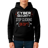 Cybersecurity Cyber Security DonT Click It Hacker Kids Hoodie