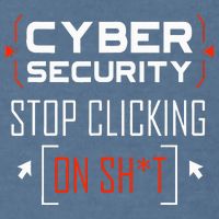 Cybersecurity Cyber Security DonT Click It Hacker Garment-Dyed Sweatshirt