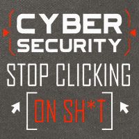 Cybersecurity Cyber Security DonT Click It Hacker Cotton Canvas Backpack