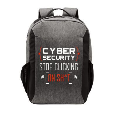 Cybersecurity Cyber Security DonT Click It Hacker Vector Backpack