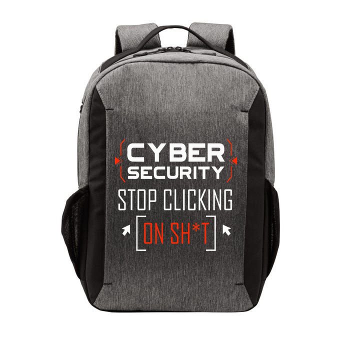 Cybersecurity Cyber Security DonT Click It Hacker Vector Backpack