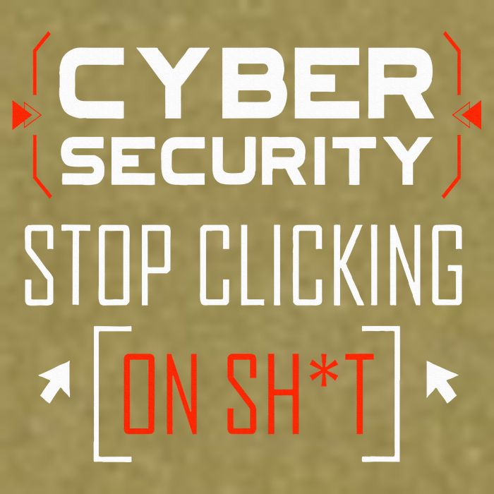 Cybersecurity Cyber Security DonT Click It Hacker Garment-Dyed Women's Muscle Tee