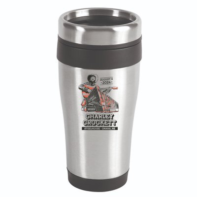 Charley Crockett Show In Omaha Ne On Aug 4 2024 16oz Travel Tumbler