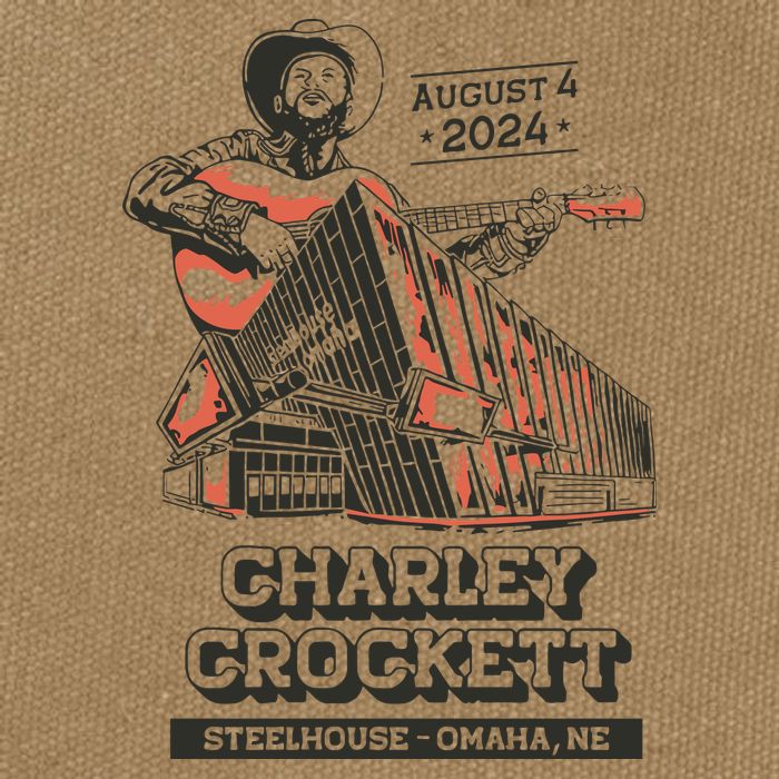 Charley Crockett Show In Omaha Ne On Aug 4 2024 Cotton Canvas Backpack