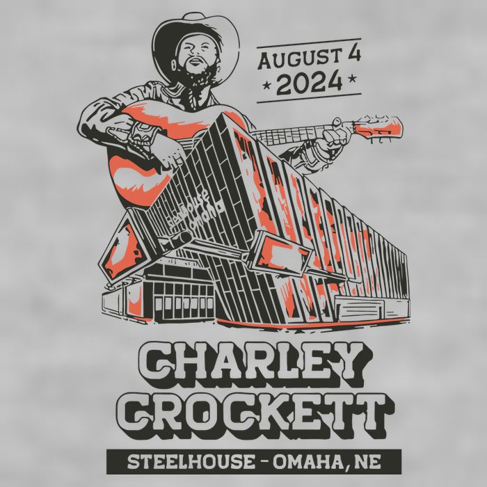 Charley Crockett Show In Omaha Ne On Aug 4 2024 Ladies PosiCharge Tri-Blend Wicking Tank