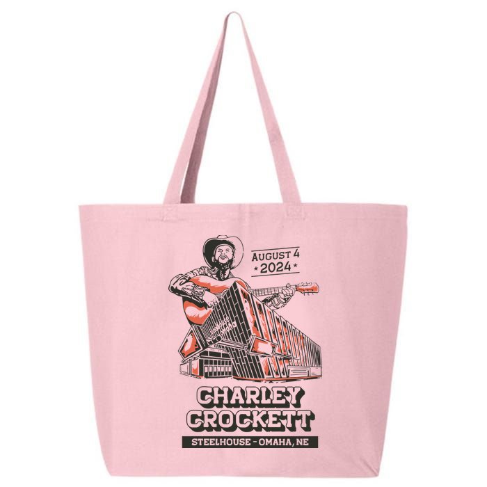 Charley Crockett Show In Omaha Ne On Aug 4 2024 25L Jumbo Tote